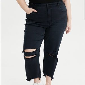 American Eagle slim straight crop jeans